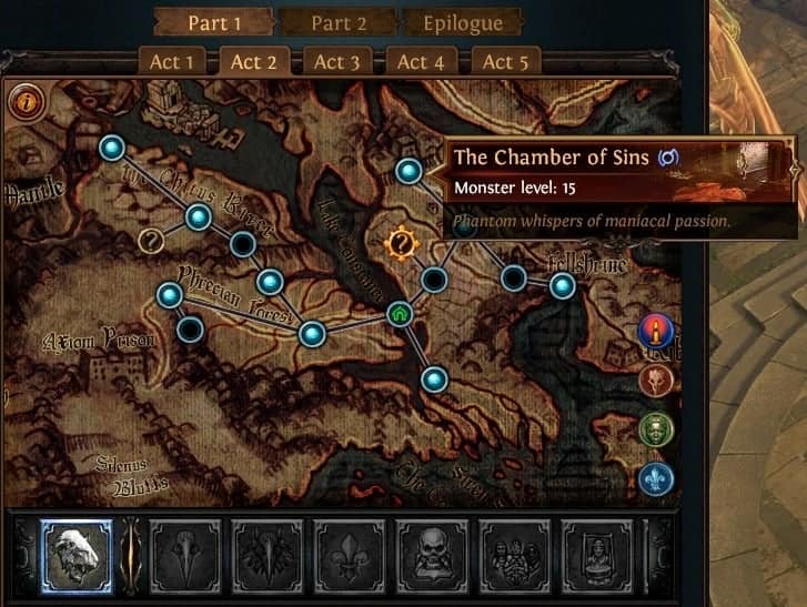 Path of Exile PoE Synthesis Ascendancy Trial Locations List Normal Lab Chamber of Sins