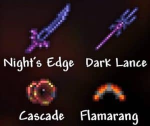 Best Terraria Melee Build Equipment Loadout Pre Hardmode Weapons