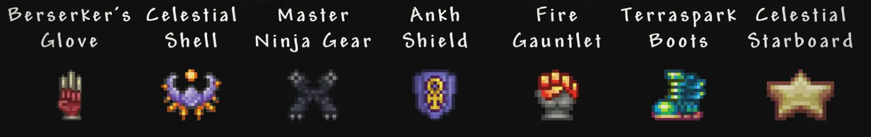 Terraria Best Accessories for Hardmode Endgame